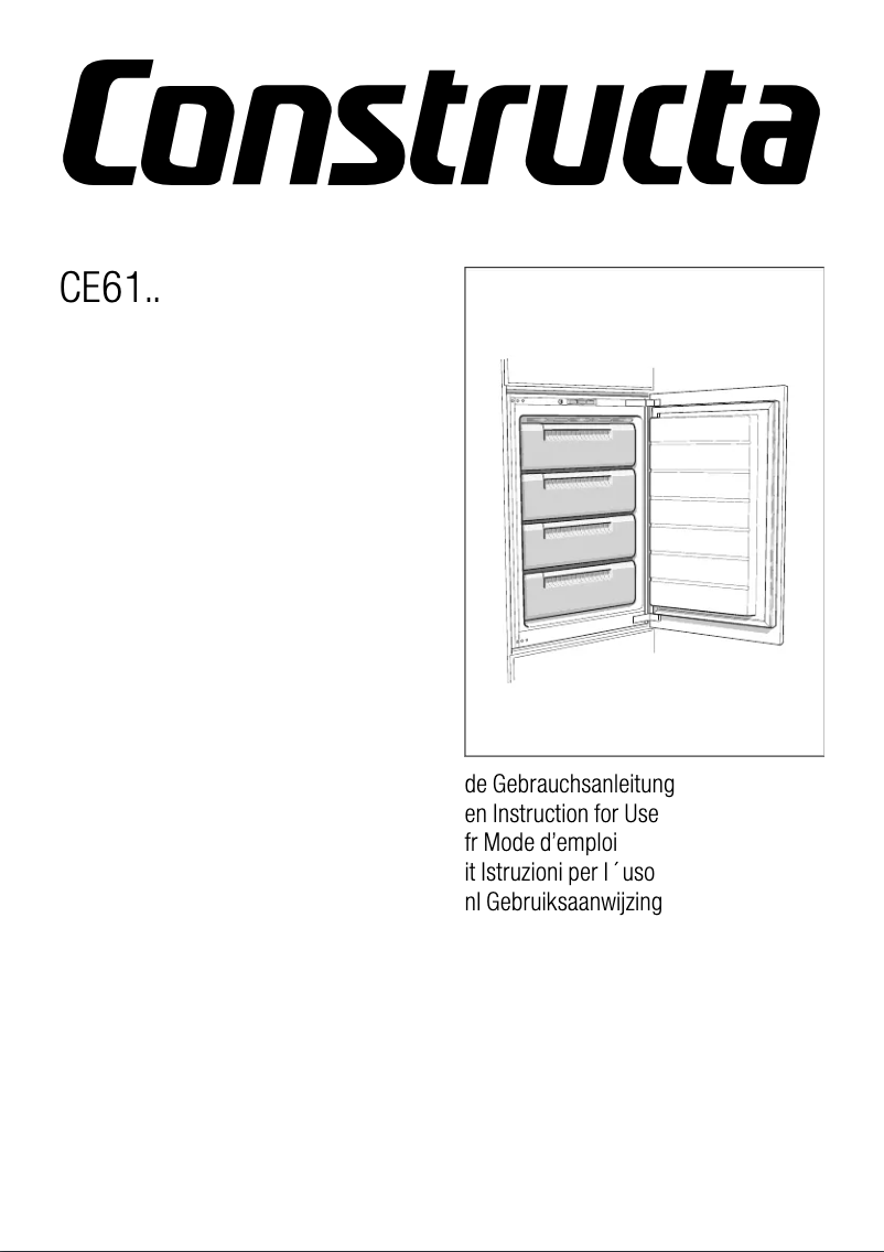 Page n°1 - Manuel utilisateur Constructa CE61243