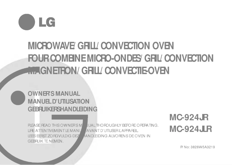 Page 1 de la notice Manuel utilisateur LG MC-924JLR