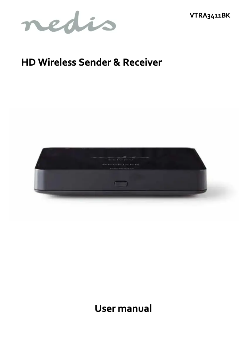 Image de la première page du manuel de l'appareil VTRA3411BK