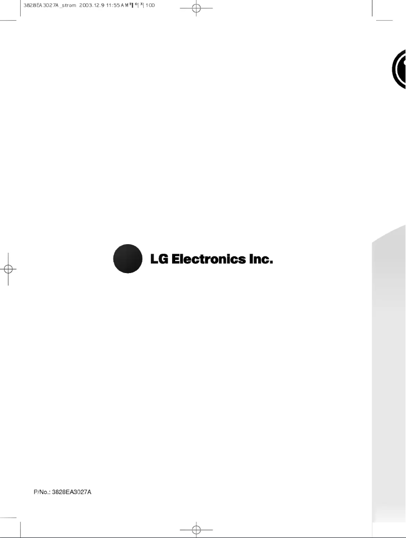 Page n°1 - Manuel utilisateur LG WTH90C61EE