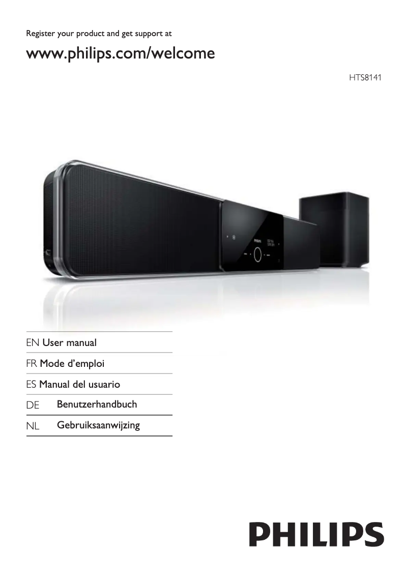 Página 1 del manual Manual de usuario Philips HTS8141