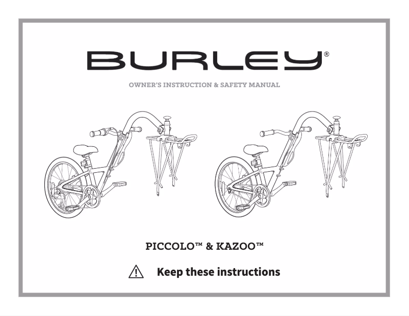 Página 1 del manual Manual de usuario Burley Kazoo