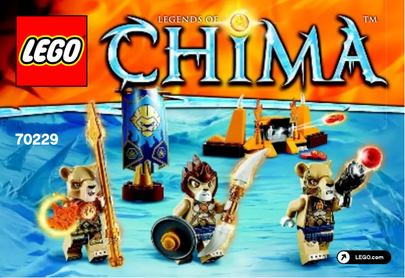 Page 1 de la notice Manuel utilisateur Lego Chima 70229