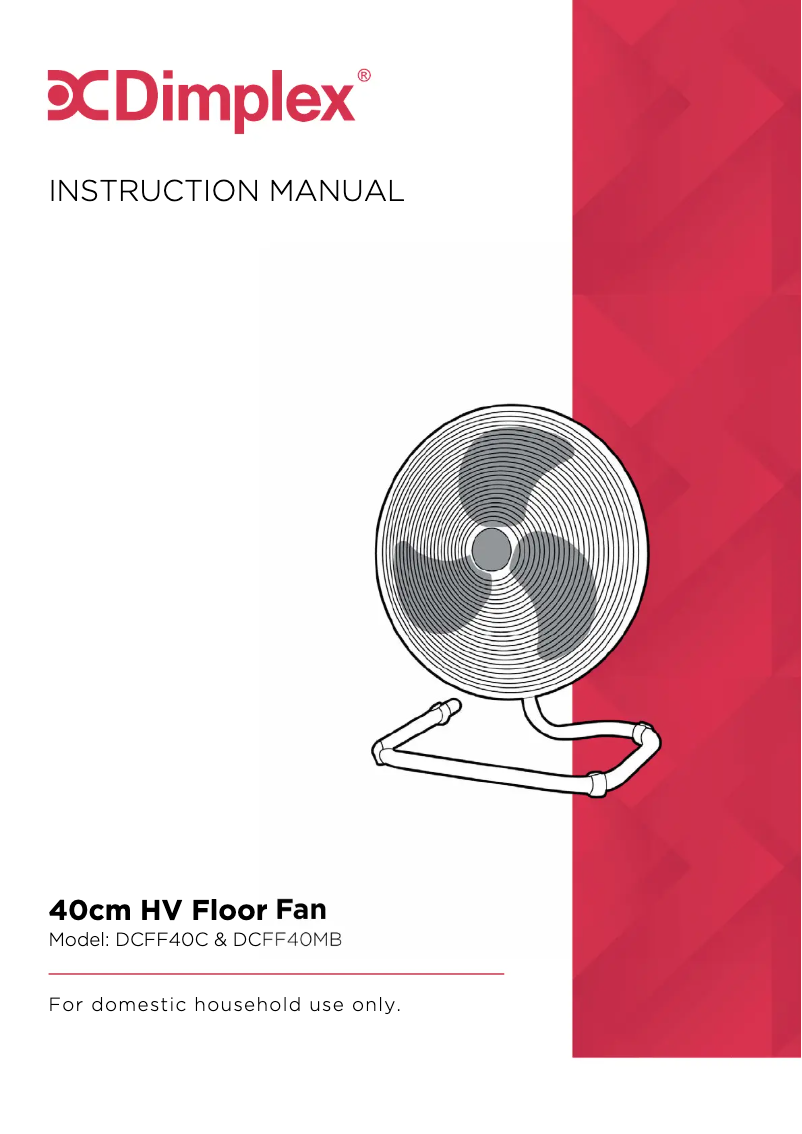 Page n°1 - Manuel utilisateur Dimplex DCFF40MB