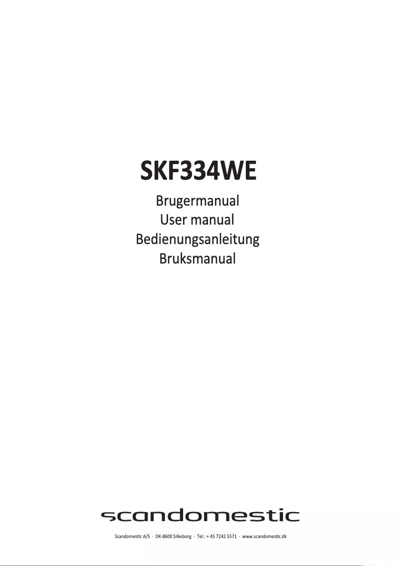 Página 1 del manual Manual de usuario Scandomestic SKF334WE