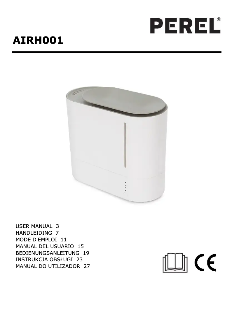 Page 1 de la notice Manuel utilisateur Perel AIRH001