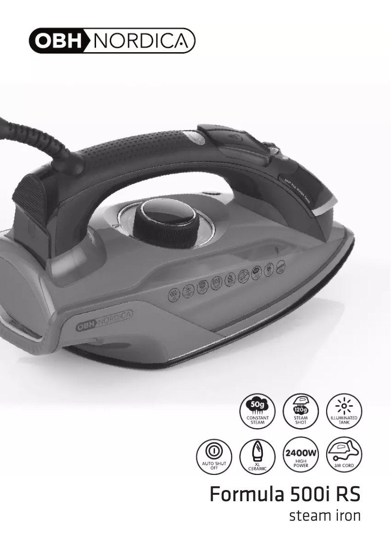 Page 1 de la notice Manuel utilisateur OBH Nordica Formula 500i RS