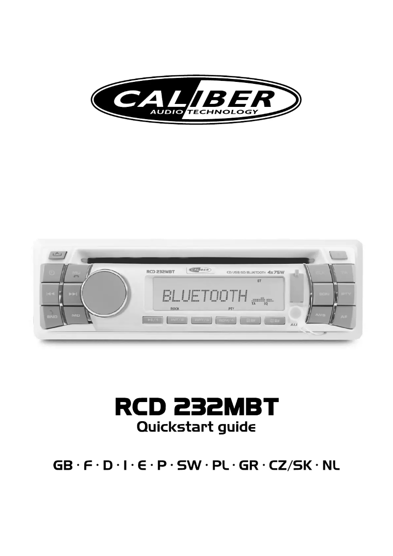 Image de la première page du manuel de l'appareil RCD 232MBT