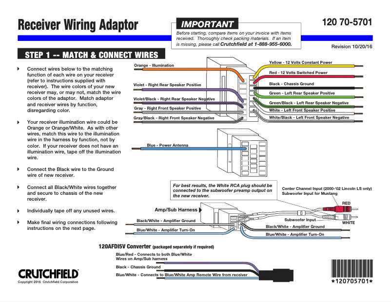 Page n°1 - Manuel utilisateur Metra 70-5701
