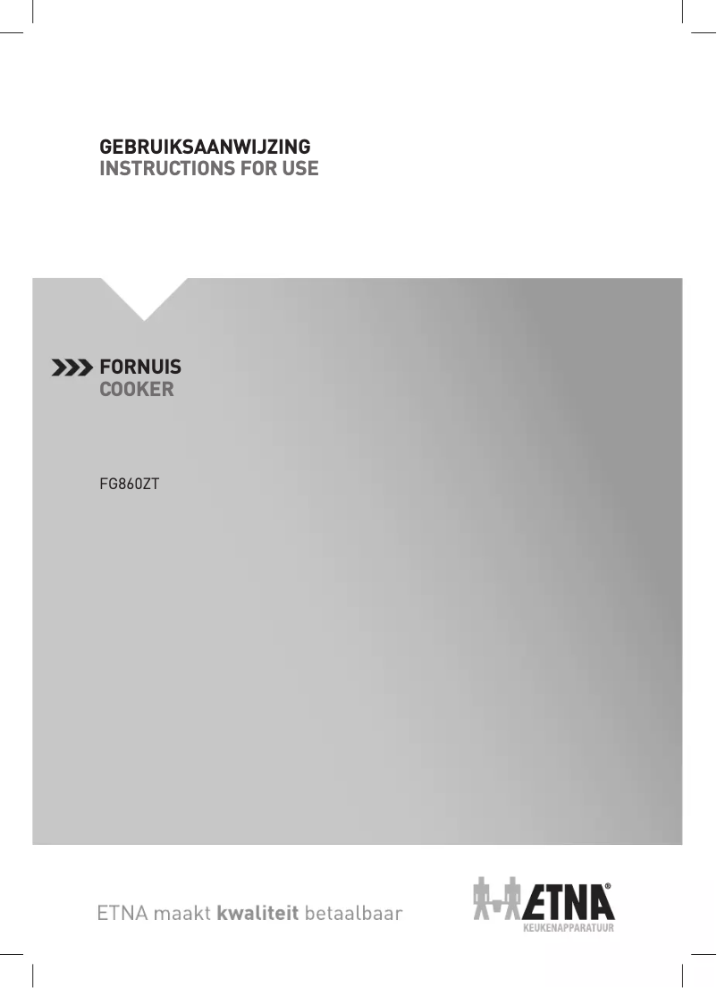 Page 1 de la notice Manuel utilisateur Etna FG860ZT