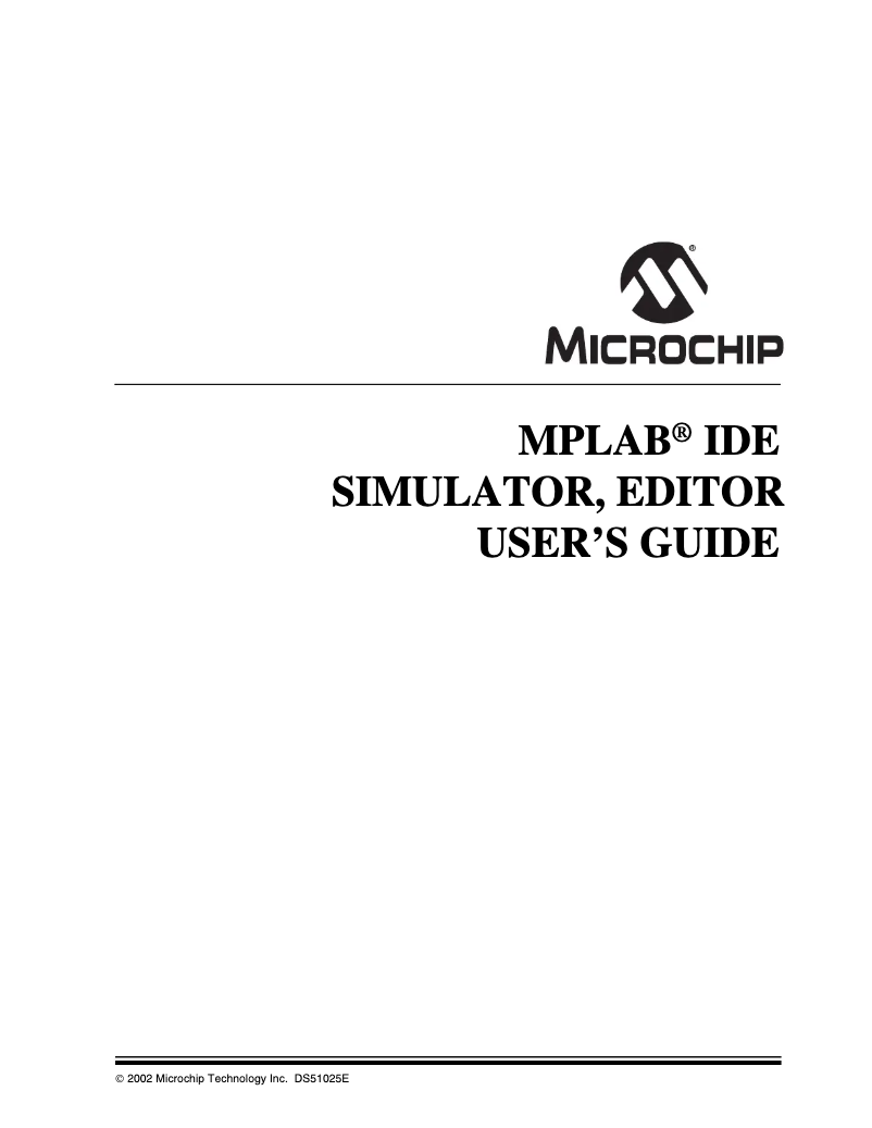 Page 1 de la notice Manuel utilisateur Microchip PIC18F4320