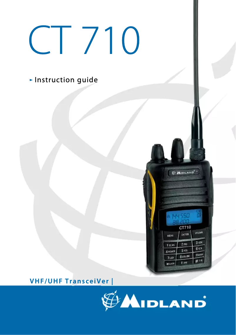 Page n°1 - Manuel utilisateur Midland CT 710