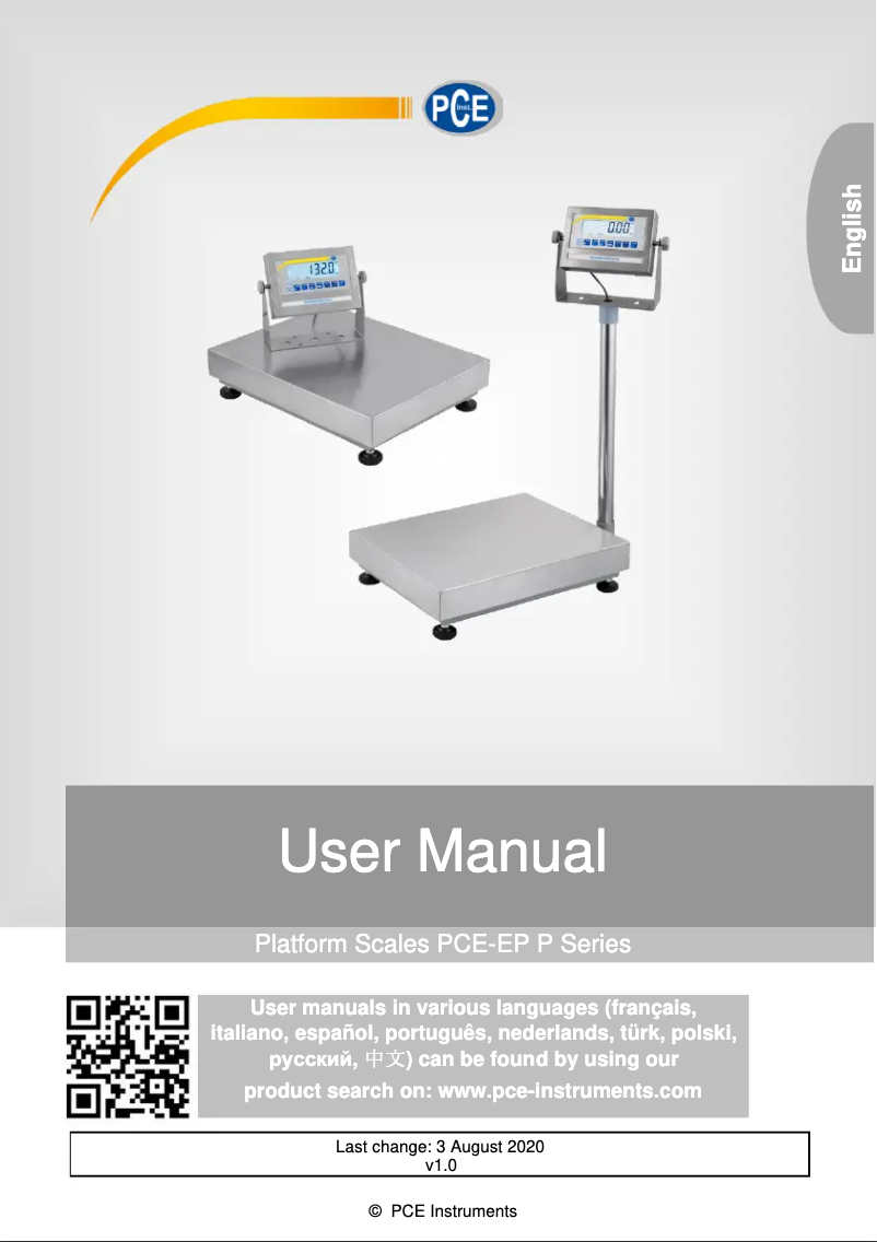 Page 1 de la notice Manuel utilisateur PCE Instruments PCE-CRM 40