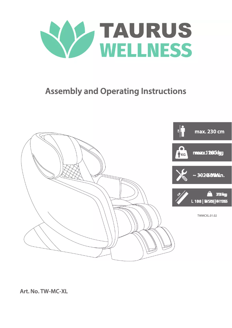 Image de la première page du manuel de l'appareil TW-MC-XL