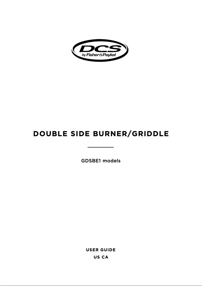 Image de la première page du manuel de l'appareil GDSBE1-302-L