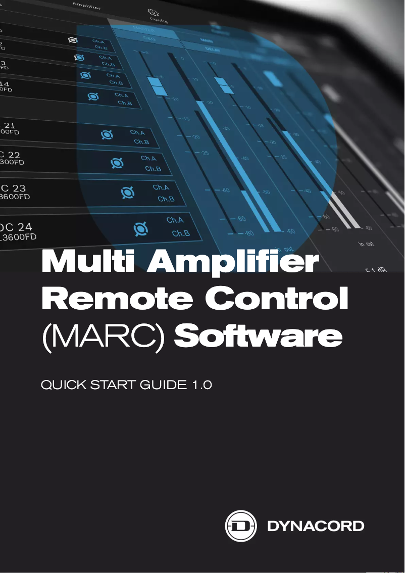 Page n°1 - Guide de démarrage rapide Dynacord L3600FD