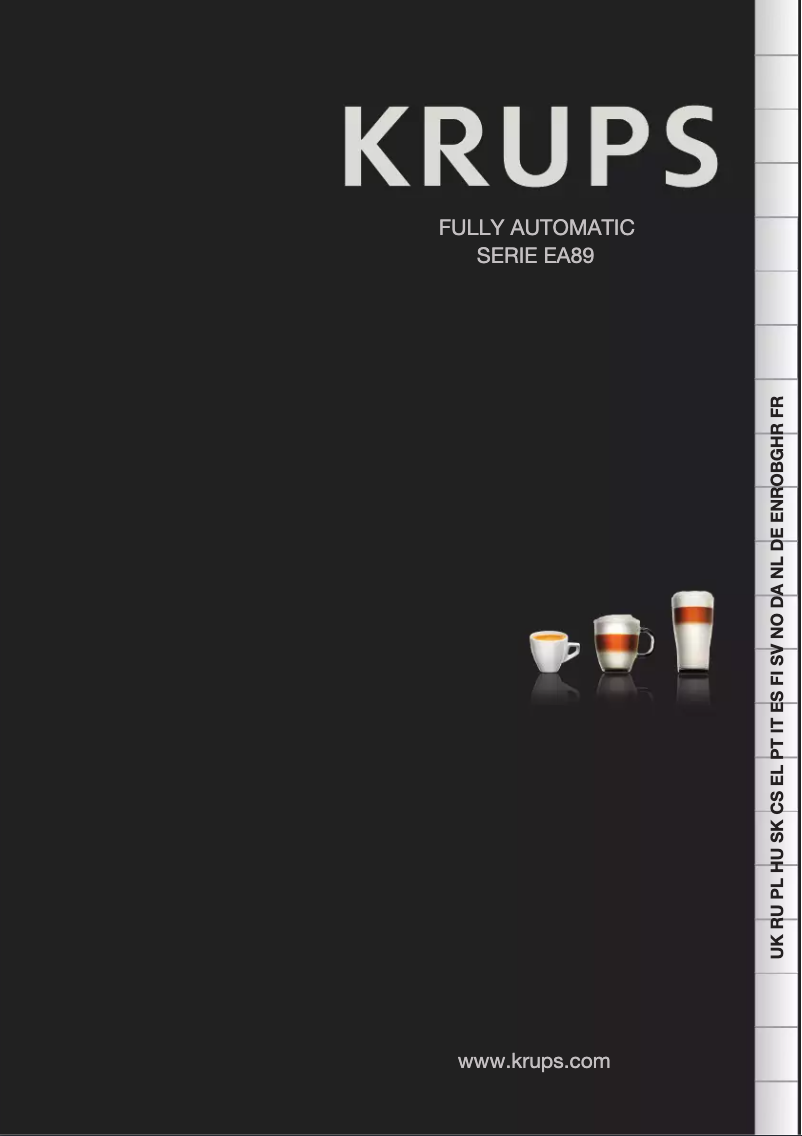 Page 1 de la notice Manuel utilisateur Krups Evidence EA893D