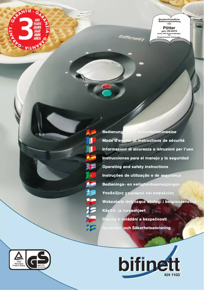 Página 1 del manual Manual de usuario Bifinett KH 1103
