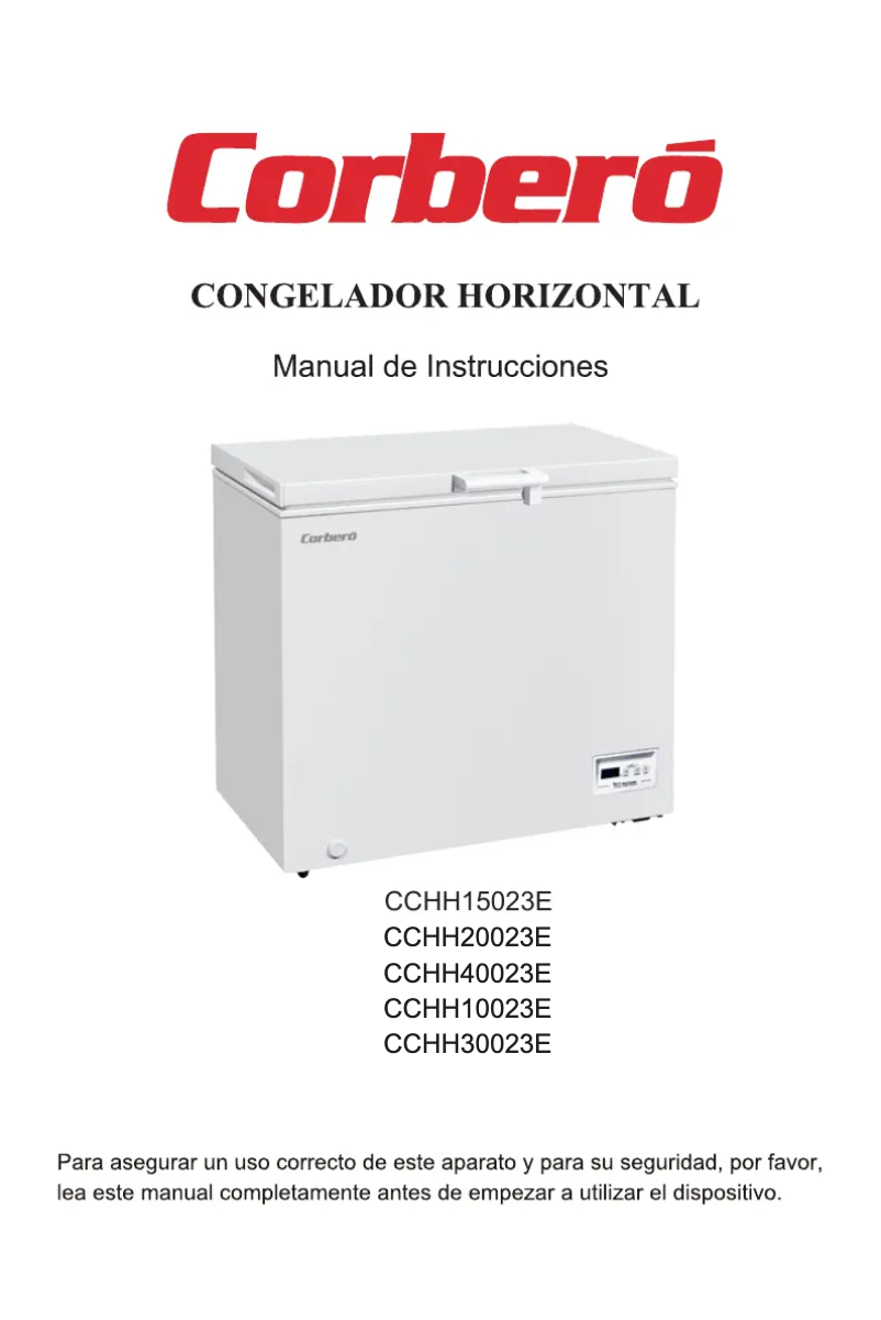 Page n°1 - Manuel utilisateur Corbero CCHH30023E