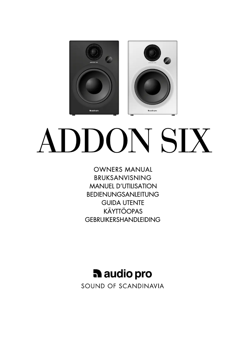 Image de la première page du manuel de l'appareil Addon Six