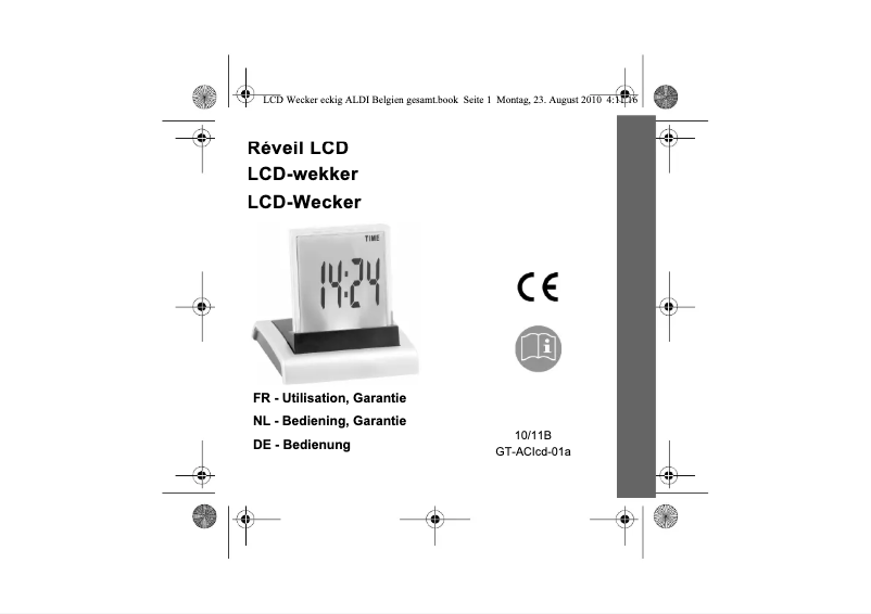 Page 1 de la notice Manuel utilisateur GlobalTronics GT-AClcd-01a