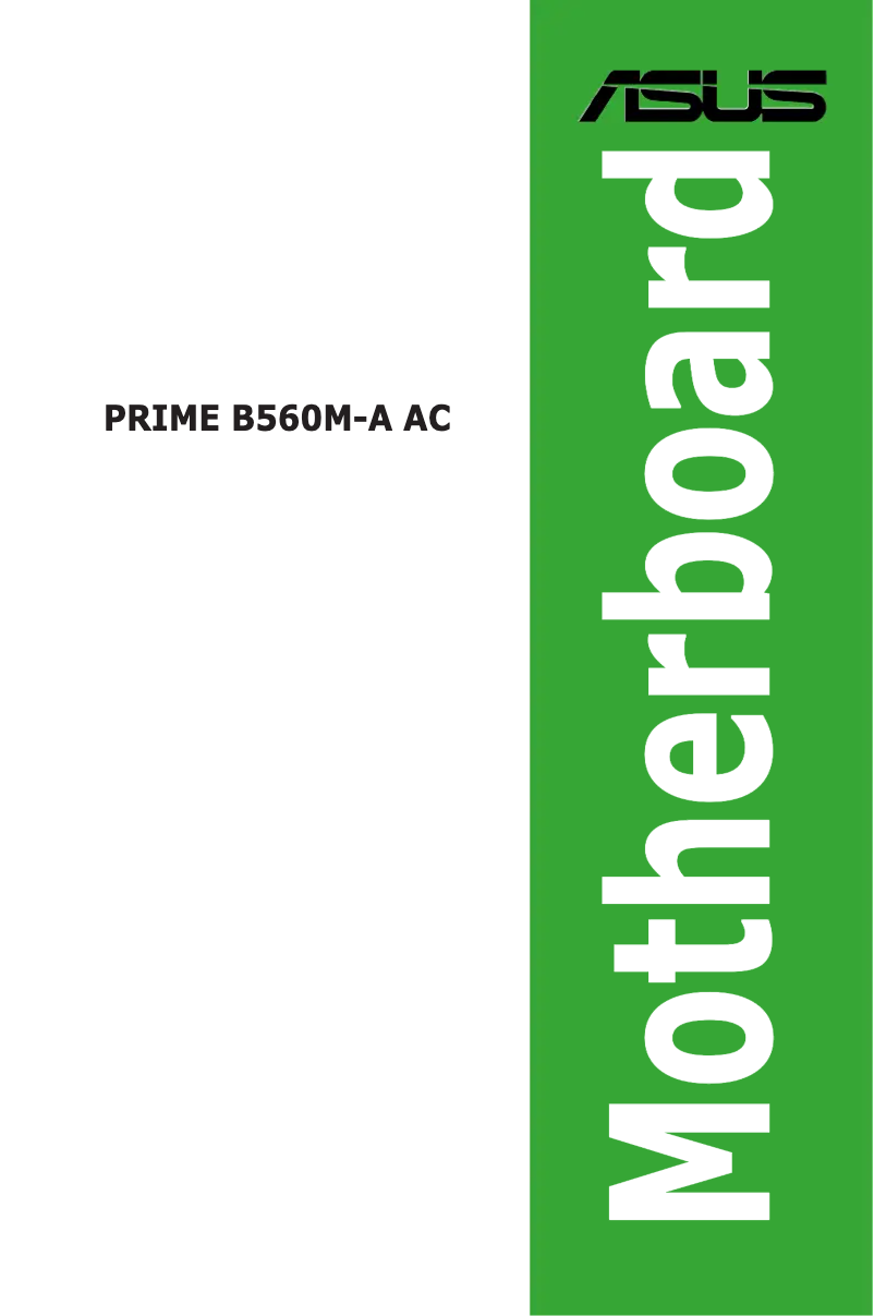 Page n°1 - Manuel utilisateur Asus Prime B560M-A AC