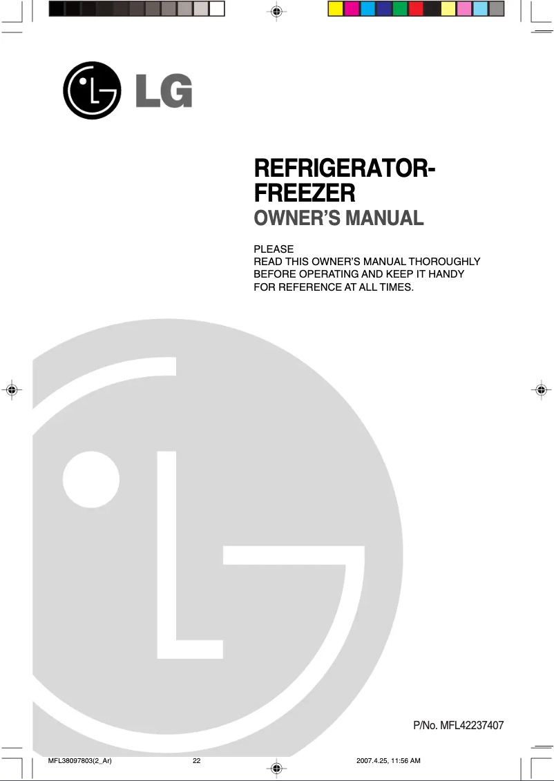 Image de la première page du manuel de l'appareil GR-M680YQ