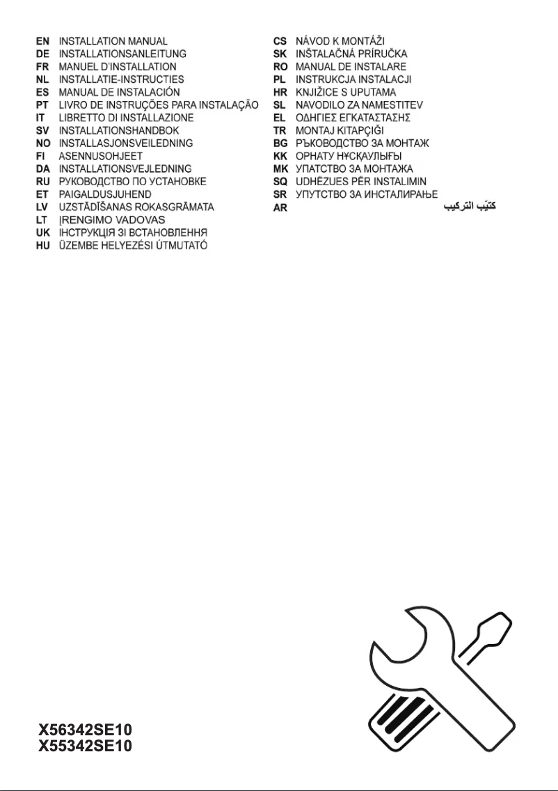 Page 1 de la notice Manuel utilisateur AEG X56342SE10