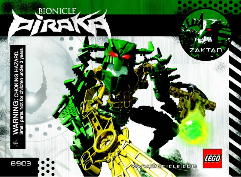 Image de la première page du manuel de l'appareil Bionicle 8903