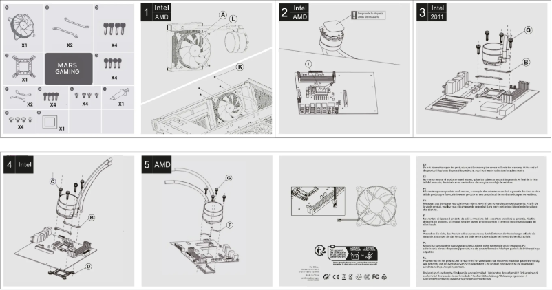 Page 1 de la notice Manuel utilisateur Mars Gaming ML-ONE120