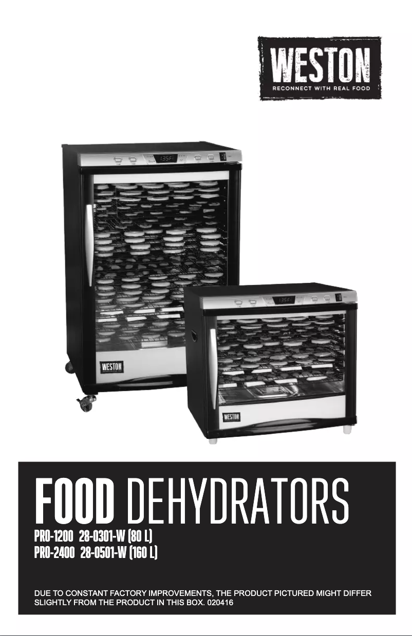 Page 1 de la notice Manuel utilisateur Weston 28-0501-W