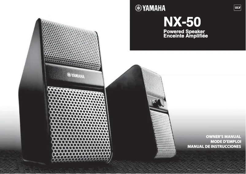 Page 1 de la notice Manuel utilisateur Yamaha NX-50