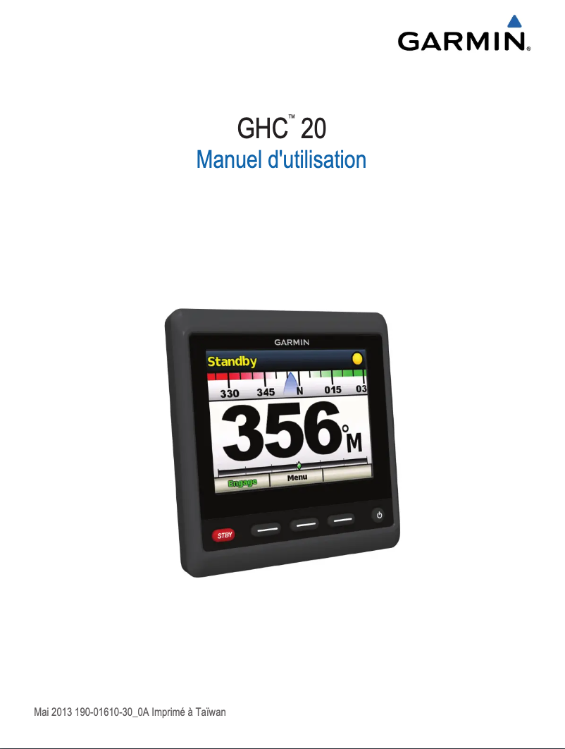 Page n°1 - Manuel utilisateur Garmin GHC 20