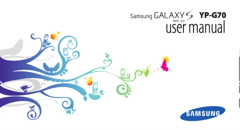 Image de la première page du manuel de l'appareil Galaxy S 5.0
