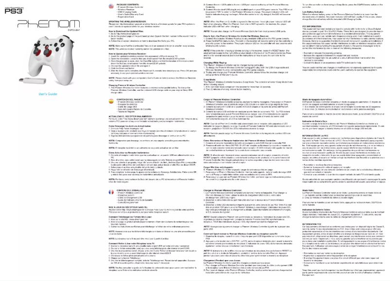 Page n°1 - Manuel utilisateur dreamGEAR Phenom Wireless (PS3)