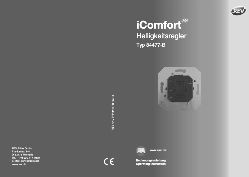 Page 1 de la notice Manuel utilisateur REV iComfort 84477-B