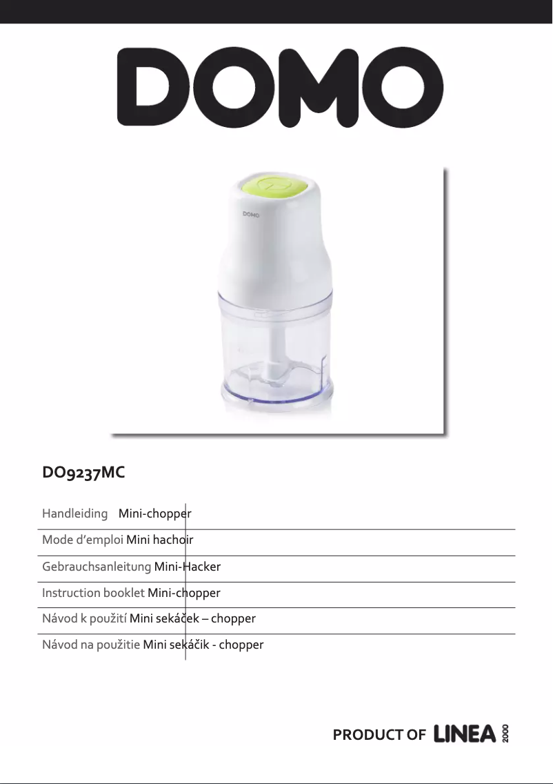 Image de la première page du manuel de l'appareil DO9237MC