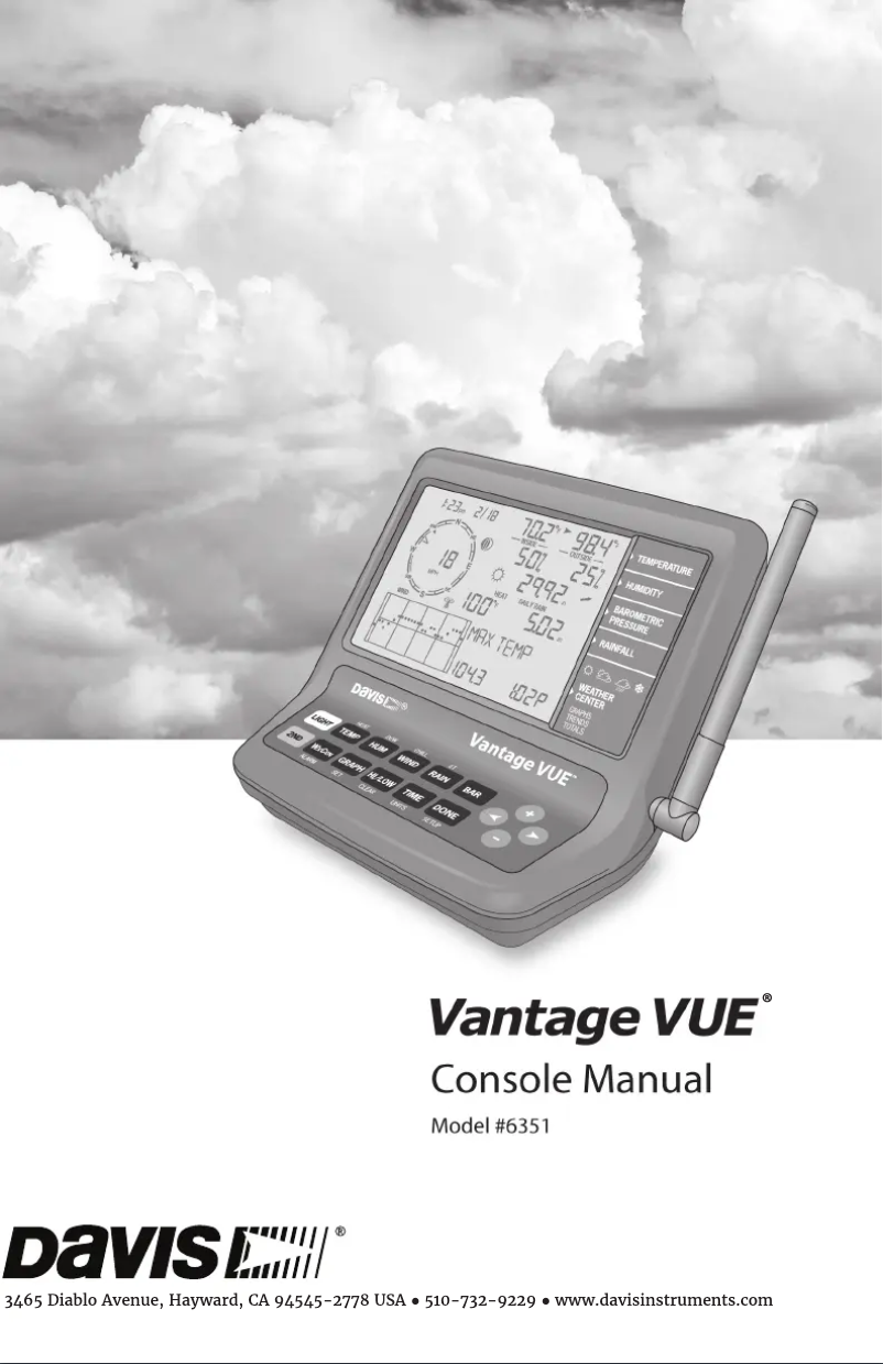 Page 1 de la notice Manuel utilisateur Davis DAV-6351