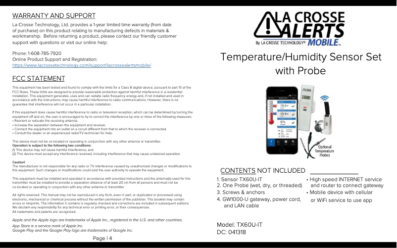 Página 1 del manual Manual de usuario La Crosse Technology 926-25102-WGB