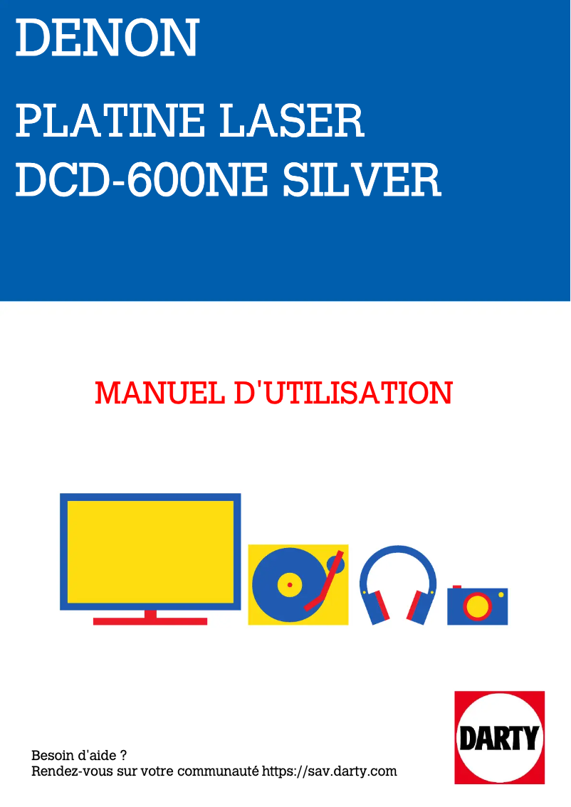 Image de la première page du manuel de l'appareil DCD-600NE