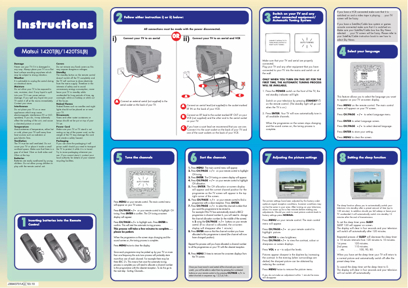 Image de la première page du manuel de l'appareil 1420T(B)