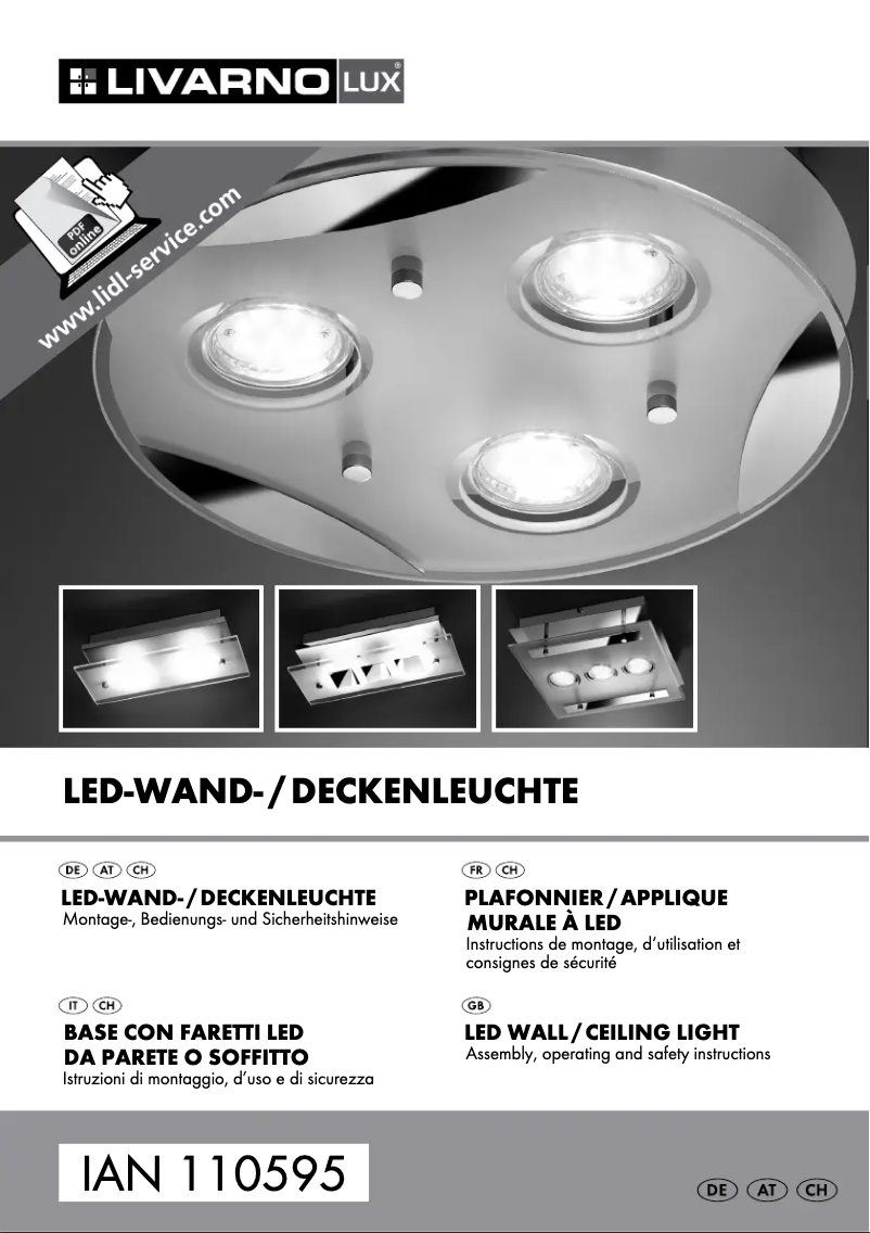 Image de la première page du manuel de l'appareil IAN 110595