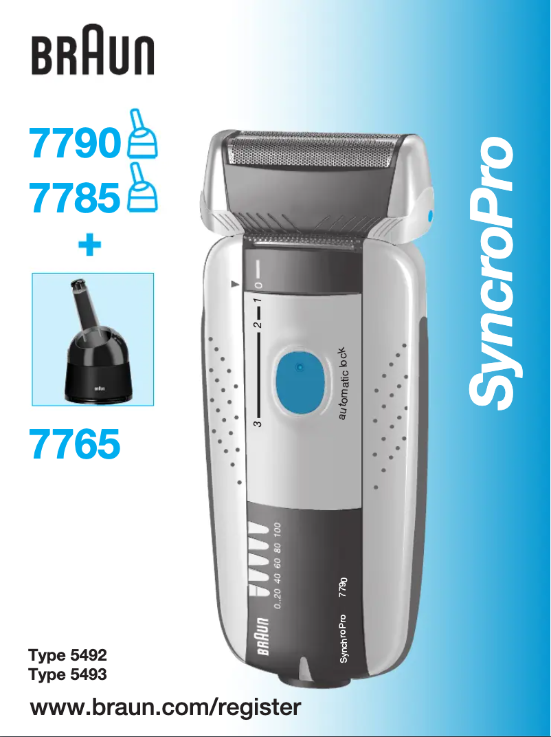 Image de la première page du manuel de l'appareil SyncroPro 7790