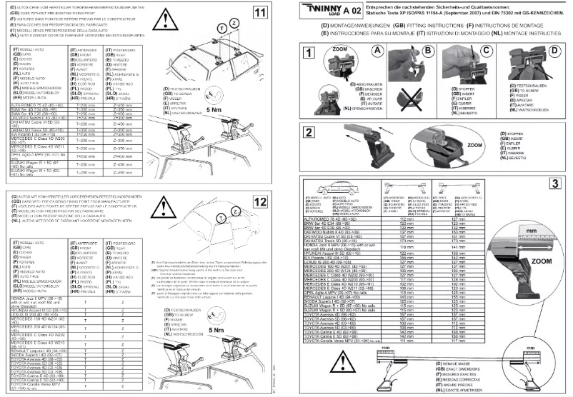 Page n°1 - Manuel utilisateur Twinny Load A 02