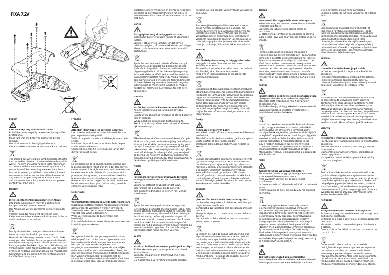 Image de la première page du manuel de l'appareil FIXA 503.175.82