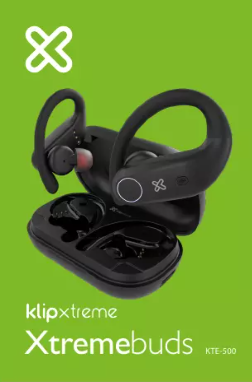 Page n°1 - Manuel utilisateur Klip Xtreme Xtremebuds KTE-500