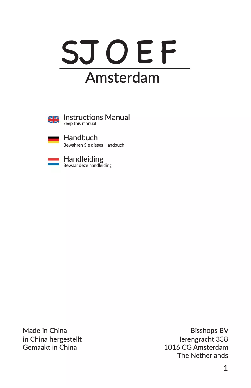 Página 1 del manual Manual de usuario Sjoef Race BIS12J3