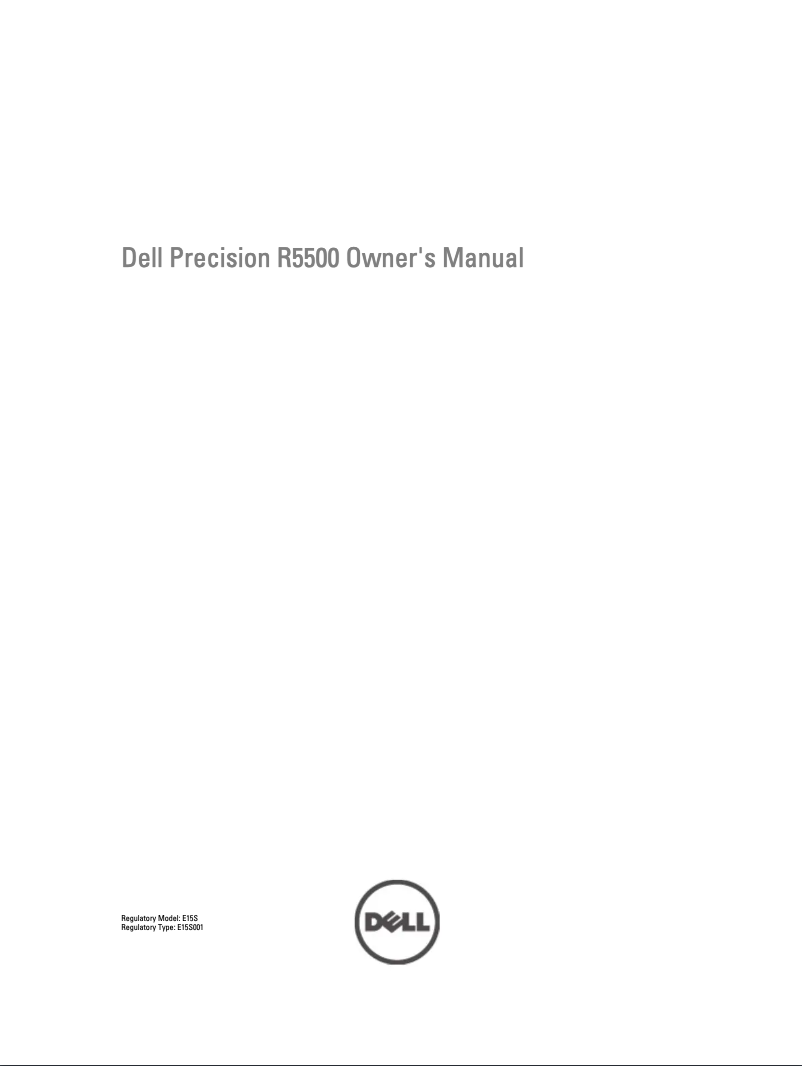 Page n°1 - Manuel utilisateur Dell Precision R5500