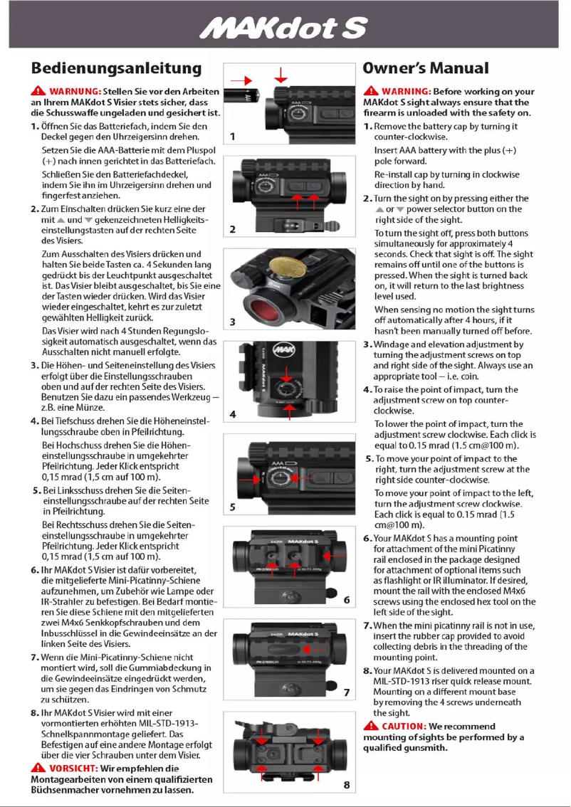 Image de la première page du manuel de l'appareil Dot S