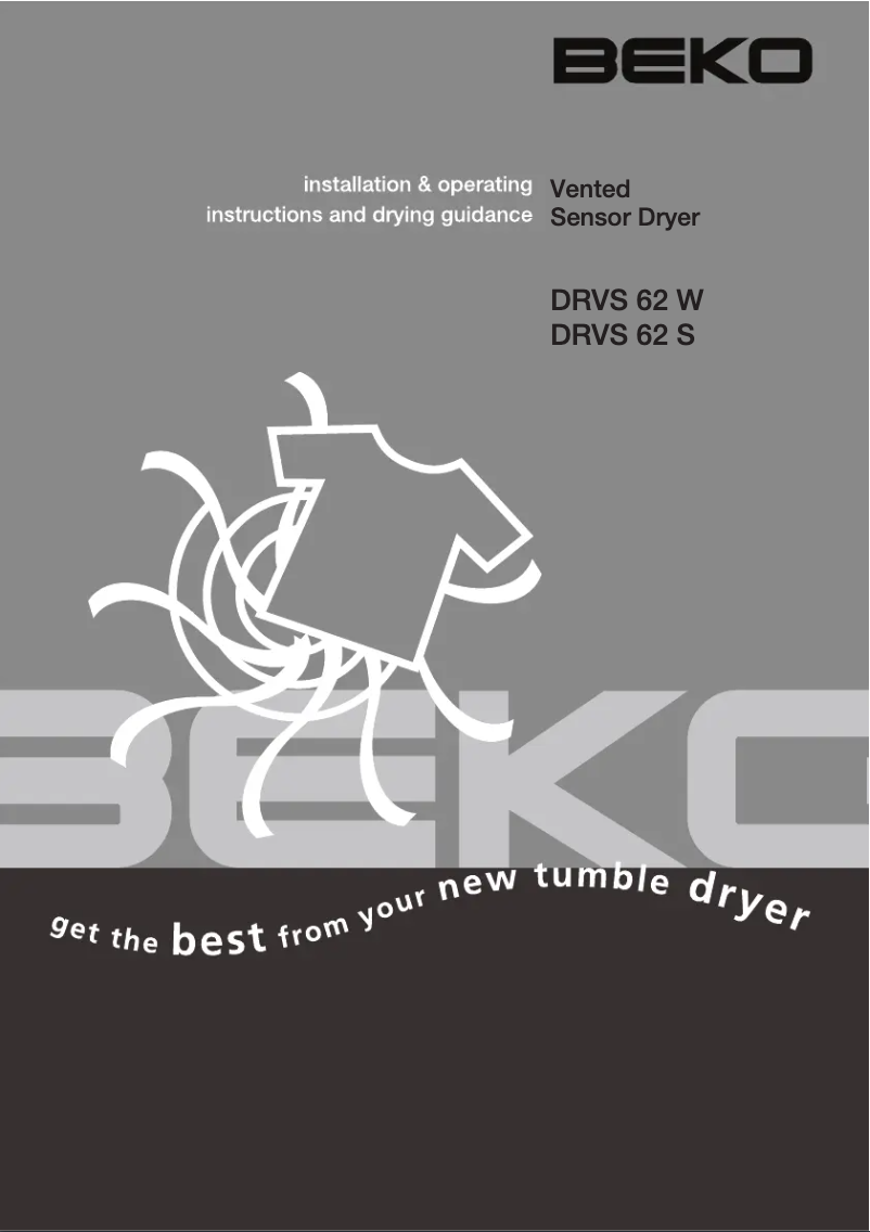Page 1 de la notice Manuel utilisateur Beko DRVS 62